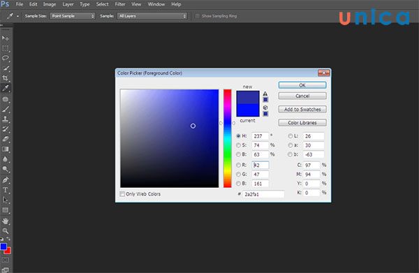 Cách tô màu nền (background) trong photoshop