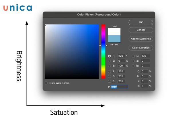 Ô màu trong Color Picker