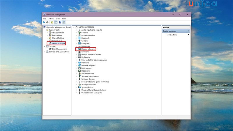 Chọn Display Adapters