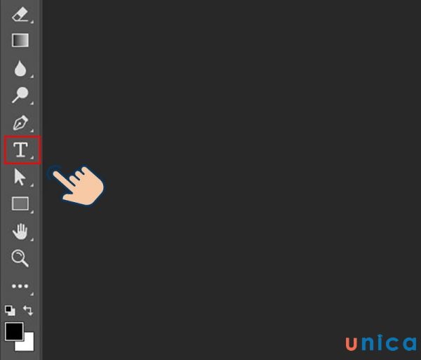 Nhấn phím T để viết chữ