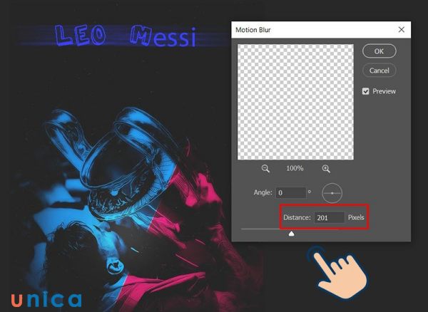 Điều chỉnh thông số Distance