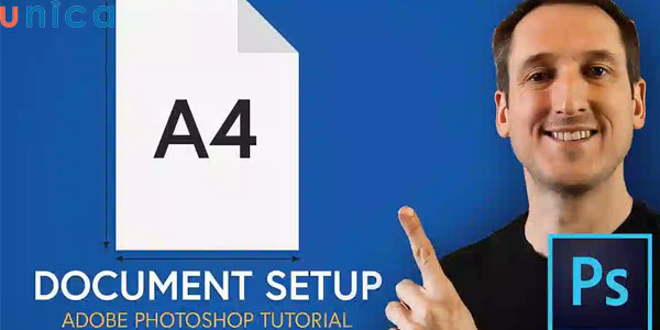 Cách tạo khổ giấy A4 trong photoshop đơn giản cho người mới