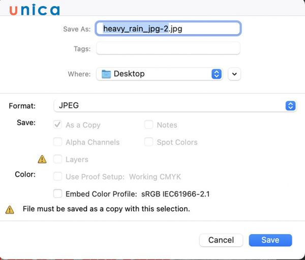 Chỉnh sửa và chọn save để lưu ảnh