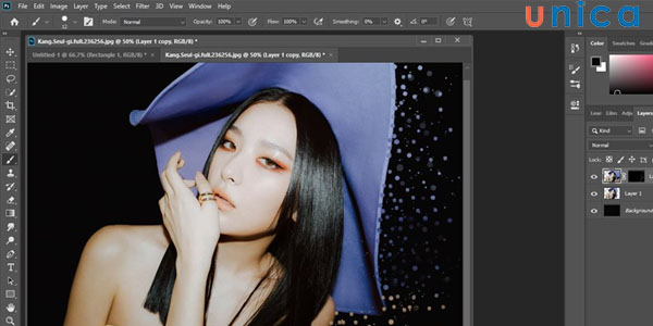 Chấm lớp layer bên ngoài cho chân thực