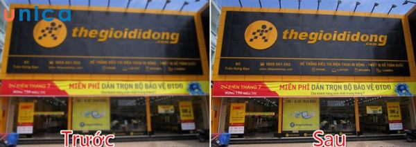 Kết quả sau khi làm nét ảnh