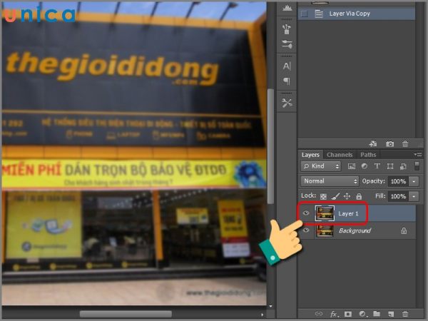 Tạo bản sao của layer gốc