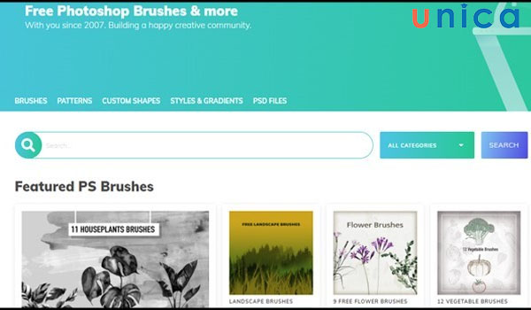 My Photoshop Brushes có kho brush đồ sộ