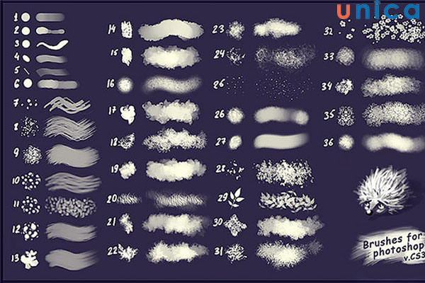 All Free Downloads là website cung cấp bộ brush Photoshop miễn phí lớn
