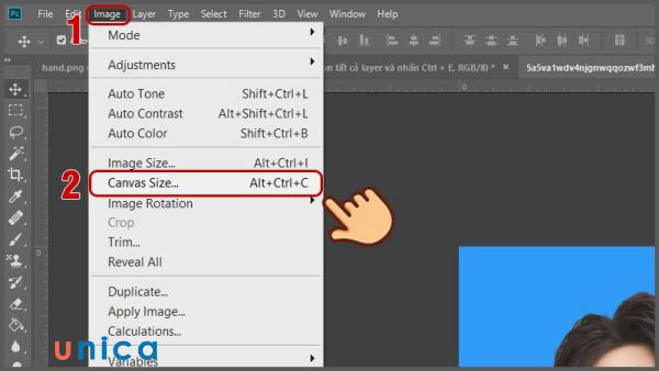 Chọn Canvas Size…