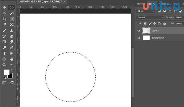 Tạo hình tròn trong Photoshop