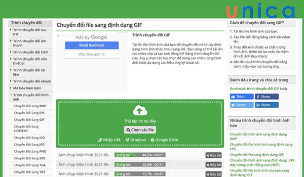 Convert Image là nền tảng gif chất lượng cao