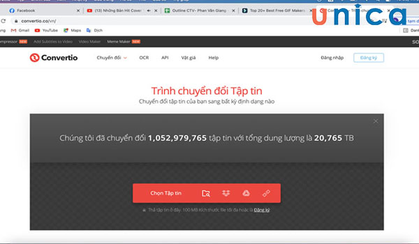 Ứng dụng Convertio cách sử dụng vô cùng đơn giản