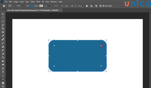 Bo tròn góc trên Photoshop CC