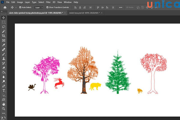 Chọn symbol phù hợp với bản thiết kế