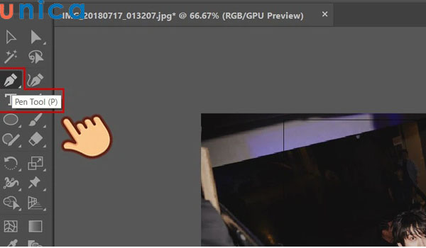 Chọn công cụ Pen Tools