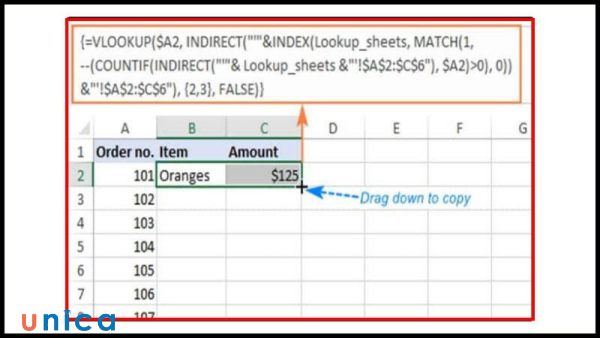 Kết quả hàm VLOOKUP giữa 2 sheet và trả về nhiều cột
