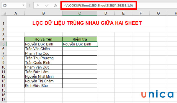 Lọc dữ liệu trùng nhau gúp bạn dễ dàng phát hiện dữ liệu bị thừa hoặc thiếu