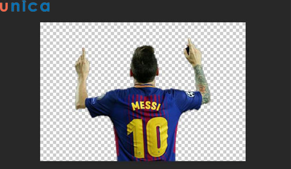 Nhấn Ctrl +Shirt + J để cắt đối tượng khỏi nền