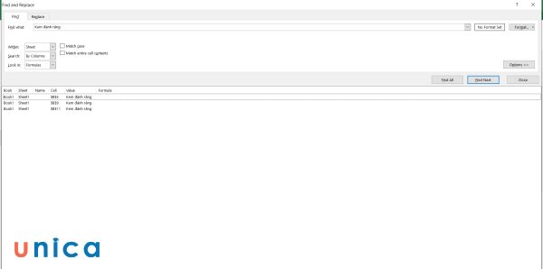 Kết quả sau khi thực hiện các bước