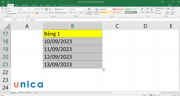 Cách chuyển ngày tháng năm sang dạng text bằng hàm text