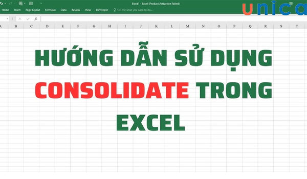 Hàm consolidate trong excel