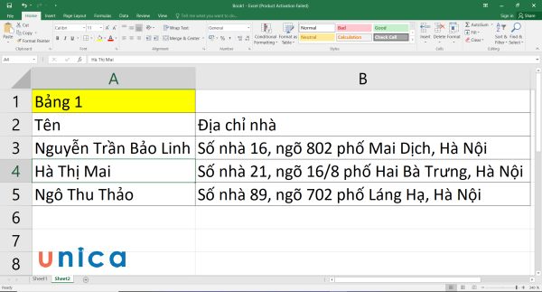 Xuống dòng bằng tổ hợp phím Alt + Enter