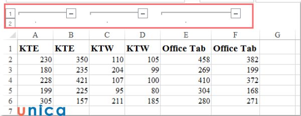 Lưu ý khi group dữ liệu trong excel