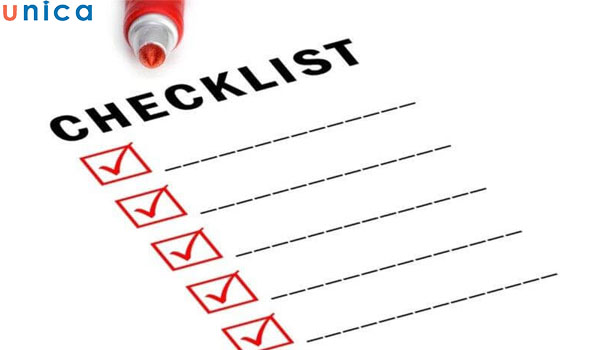 Checklist giúp bạn ghi nhớ và kiểm soát mọi việc dù là nhỏ nhất