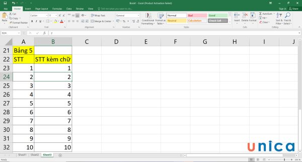 Copy bảng dữ liệu