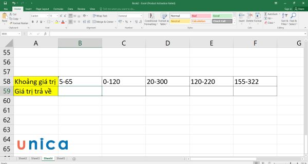 Cho bảng dữ liệu