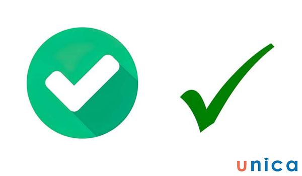Dấu tích trong excel dùng để biểu thị trạng thái hoàn thành