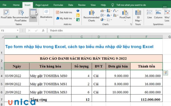 Form trong Excel là một công cụ hỗ trợ nhập liệu vào bảng tính một cách nhanh chóng và tiện lợi