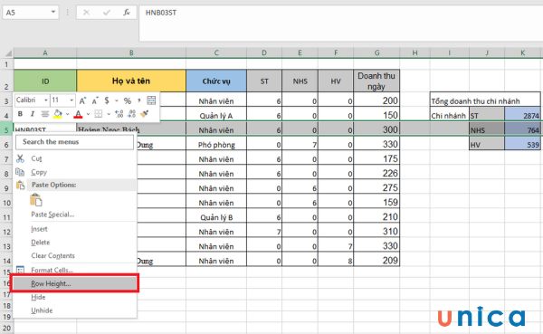 lợi ích của việc thay đổi kích thước của ô trong Excel