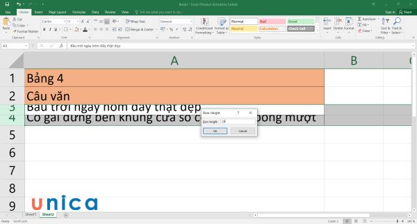 Nhập kích thước cần điều chỉnh