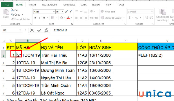 Lỗi khoảng trắng nằm ở vị trí đầu