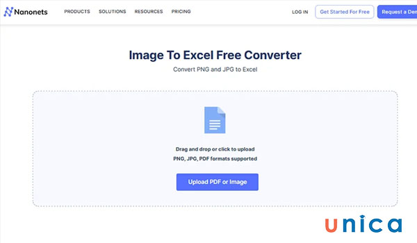 Chọn Upload PDF or image
