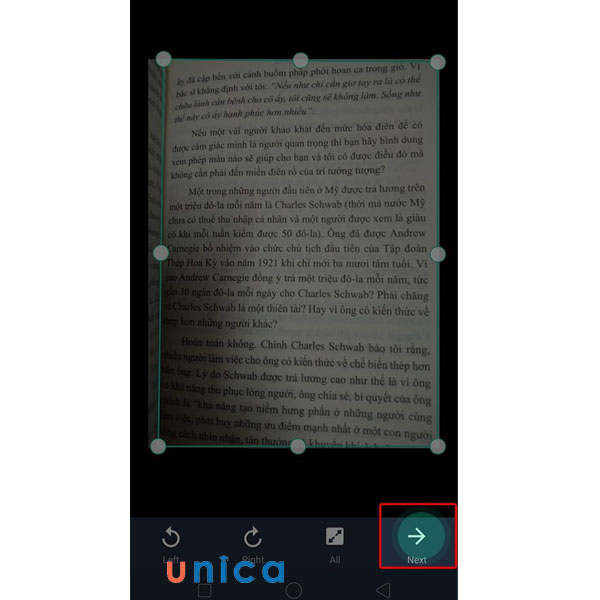 Điều chỉnh vùng chọn chuyển đổi