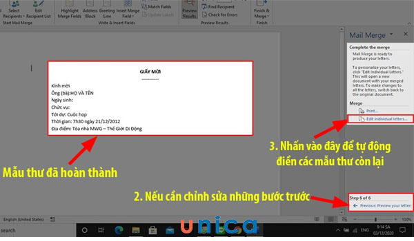 Chọn Edit individual letters