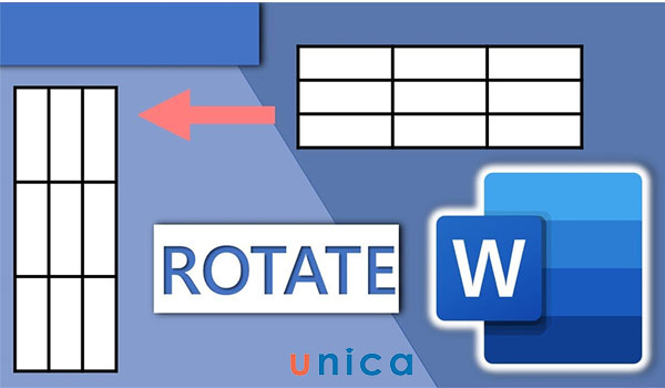 2 cách chuyển bảng dọc thành bảng ngang trong word nhanh chóng