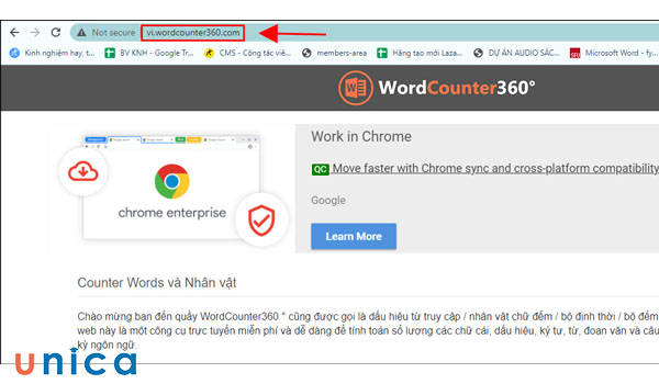 Giao diện chính Word Counter 360
