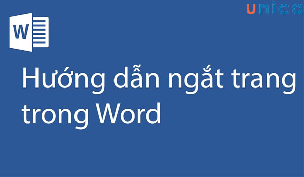 Cách ngắt trang trong word
