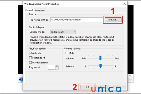 Nhấn chọn Browse