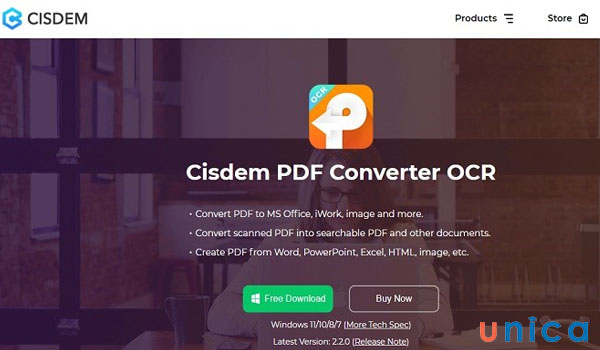 Cisdem PDF OCR Converter hỗ trợ chuyển file ảnh sang word hiệu quả
