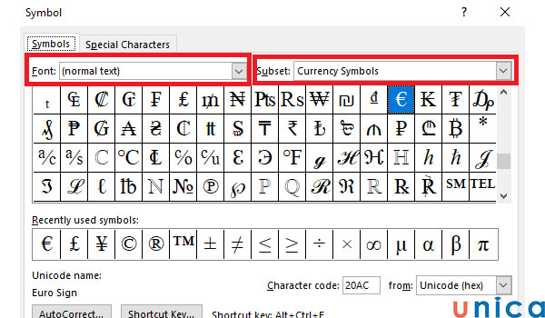 Ví dụ tạo ô ly trong word