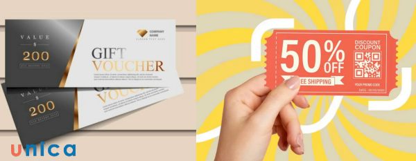Voucher và coupon đều là các loại phiếu giảm