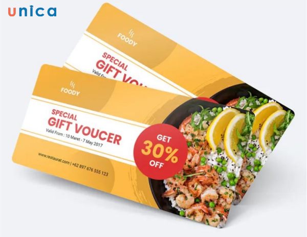 Voucher ăn uống là voucher cho phép người sở hữu có thể ăn uống tại các nhà hàng, quán ăn, quán cà phê hay các địa điểm ăn uống khác