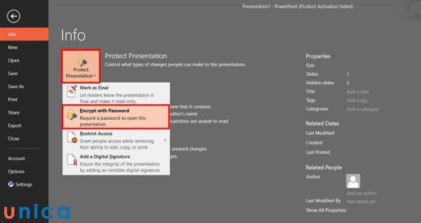 Cách cài mật khẩu file powerpoint để đảm bảo bí mật thông tin