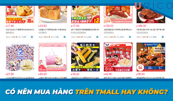 Tmall cung cấp đa dạng rất nhiều mặt hàng khác nhau