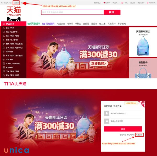 Truy cập vào trang web