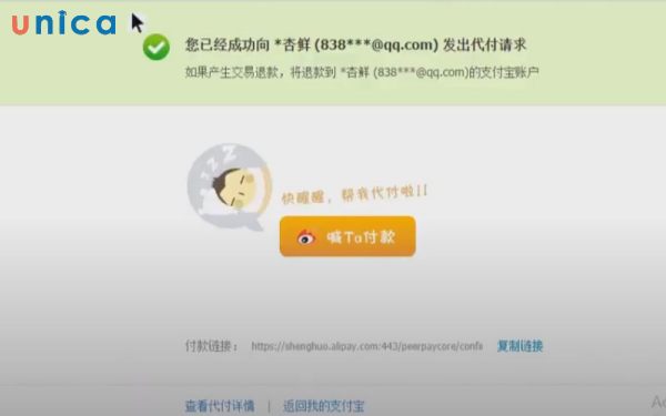 Đặt hàng thành công